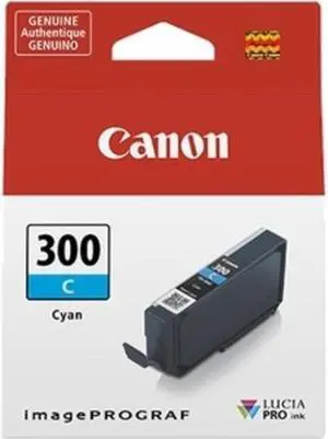 Canon LUCIA PRO PFI-300 Original Inkjet Ink Cartridge Cyan 4194C002