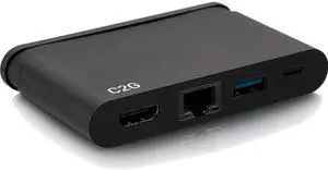 C2G USB C Dock with HDMI USB Ethernet USB C & Power Delivery up to 100W C2G54455