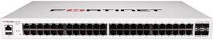 Fortinet - FS-448E - Fortinet FS-448E Ethernet Switch - 48 Ports - 3 Layer Supported - Modular - Twisted Pair, Optical