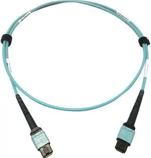 Tripp Lite 1m 400G Multimode 50/125 OM4 Fiber Optic Cable Aqua N846D01M24AAQ