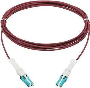 Tripp Lite 3m 400Gb Duplex Multimode 50/125 OM4 Optic Cable Magenta N822C03MMG