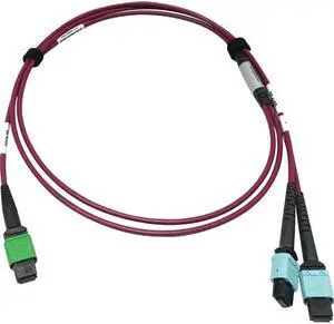 Tripp Lite 3m 400G Multimode 50/125 OM4 Fiber Optic Cable Magenta N846D03M16DMG