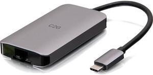 C2G USB C Dock with HDMI USB Ethernet USB C & Power Delivery up to 100W C2G54456