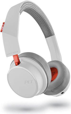Plantronics Backbeat 500 Series Bluetooth Wireless Headphones - White/Orange