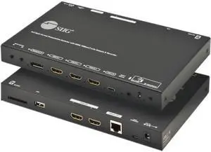 SIIG 5x3 Multi-Format 4K 60Hz Presentation Switcher and Recorder CE-H26S11-S1 Brown Box