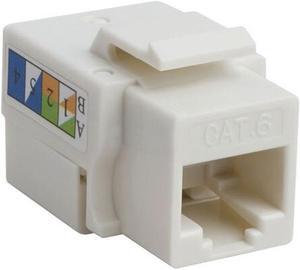 4XEM 10 pack Cat6 RJ45 Keystone Jack UTP 110-Type White 4XKJC6WH10PK