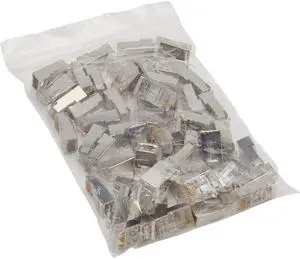 Tripp Lite Cat6 RJ45 Pass-Through FTP Modular Plug 50 Pack N232050FTP
