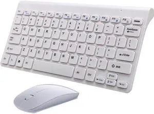 Netpatibles Small Form Factor Keyboard/Mouse Combo White KMCSFFDON01WNP