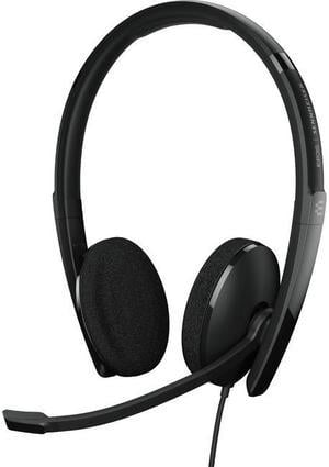 EPOS | SENNHEISER ADAPT 160 USB II Headset - Stereo - USB - Wired - On-ear - Binaural - 5.86 ft Cable - Noise Cancelling Microphone - Black - 1000915