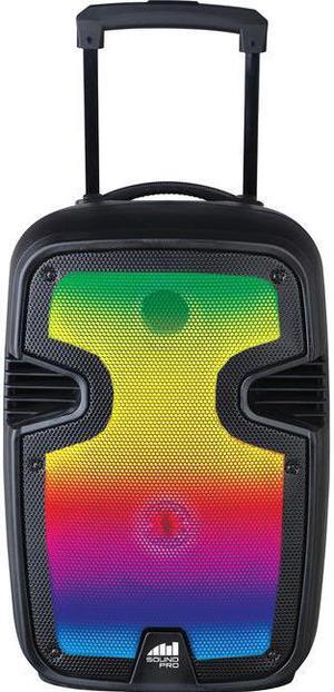 Naxa NDS-1215 Portable 12" Bluetooth Blaze Party Speaker with Full Glow Disco Lights