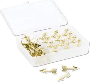 U Brands Fashion Sphere Push Pins Plastic Assorted 7/16" 200/Pack 3084U06-24