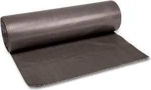 Boardwalk Low-Density Waste Can Liners 56 gal Gray 100/Carton H8647SGKR01