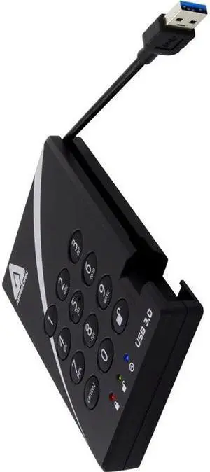 Apricorn Aegis Padlock A25-3PL256-S8000 8 TB Solid State Drive External USB 3.0 A253PL256S8000