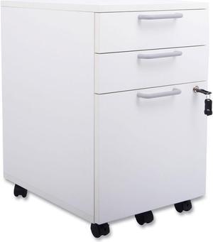 Union & Scale  Essentials Mobile Pedestal File 3-Drawers White UN56980