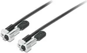 NanoSaver Twin Head Cable Lock from Lenovo, Black NanoSaver Twin Head Cable Lock from Lenovo, Black