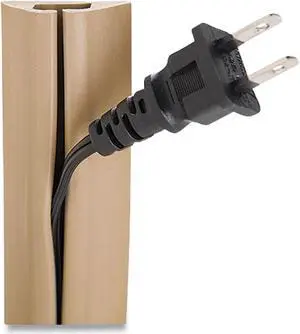 Compact Cord Protector and Concealer 1.6" x 5 ft Beige UTWCPM5BG