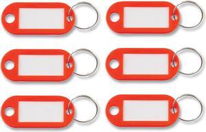 Advantus Key Tags Label Window 0.88 x 0.19 x 2 Red 6/Pack KEY98018