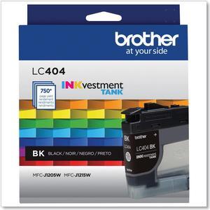 Brother LC404BKS INKvestment Ink 750 Page-Yield Black