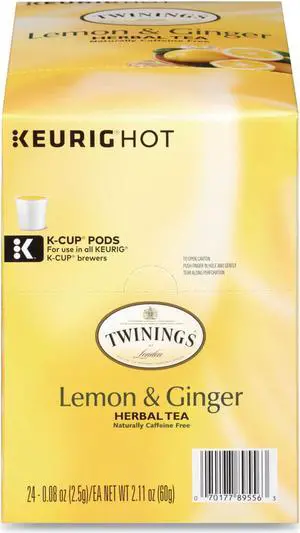 Tea K-Cups Lemon Ginger 0.11 oz K-Cups 24/Box TNA89556