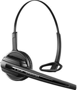 EPOS | SENNHEISER D 10 HS - Mono - Wireless - DECT - On-ear - Monaural - Noise Cancelling Microphone - Black/Silver - 1000577