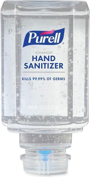 Purell Advanced Gel Hand Sanitizer Clean Scent For ES1 450 mL Refill 6/Carton 445006