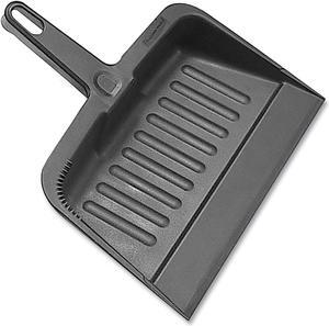 Impact Heavy-Duty Plastic Dust Pan 12 x 12 x 4 Black