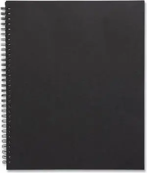 Tru Red Wirebound Soft-Cover Notebook, Narrow Rule, Black, Each (TUD24377310)