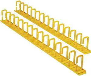 Tripp Lite SRCABLERINGVRTF Rack Vertical Cable Manager Flexible Rings Yellow 6ft