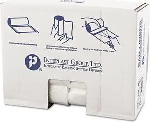 High-Density Interleaved Commercial Can Liners 30 gal 16 microns 30" x 37" Clear 500/Carton S303716N