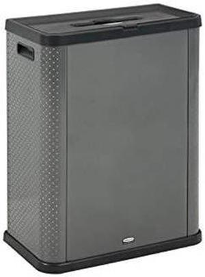 Elevate Decorative Refuse Container Mixed Recycling 23 gal 25.14 x 12.8 x 31.5 Pearl Dark Gray 2136962