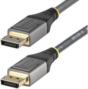 StarTech 10ft (3m) VESA Certified DisplayPort 1.4 Cable - 8K 60Hz HDR10 - Ultra HD 4K 120Hz Video - DP 1.4 Cable / Cord - For Monitors/Displays - DisplayPort to DisplayPort Cable - M/M - DP14VMM3M