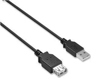 USB 2.0 Extension Cable 6 ft Black NX29753