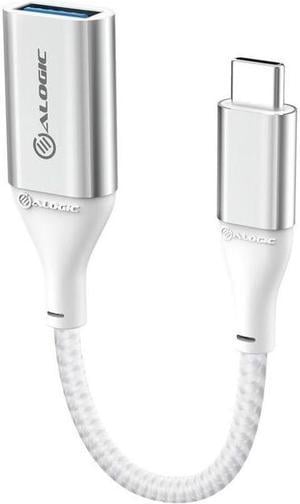 Alogic Super Ultra USB 3.1 USB-C to USB-A Adapter 15cm Silver ULCAASLV