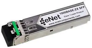 eNet 1000BASE-ZX SFP 1550nm 70km SMF Transceiver LC Connector 100% HP Compatible