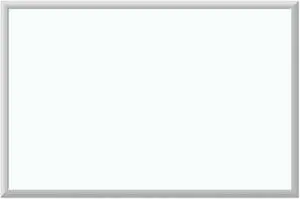 U Brands Dry Erase Board 23" x 35" Melamine Silver Aluminum Frame White