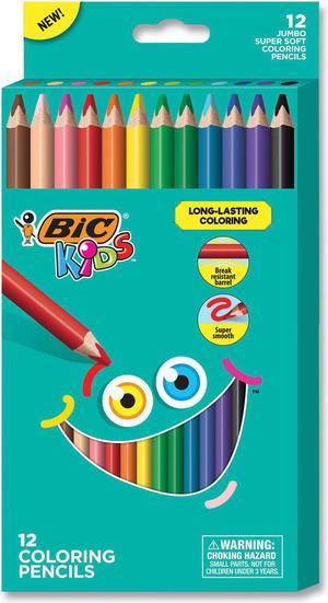 Kids Coloring Triangle Crayons, 10 Assorted Colors, 10/Pack
