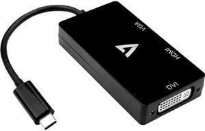 BLK USBC TO VGA DVI HDMI ADAPT