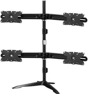 Quad Monitor Mount Stand Base up to 32 inch monitors Supported Mounting Patterns: 200x100, 100x100 and 75x75