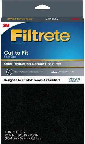 3M FAPF-UCTFN-4 Filtrete Odor Reduction Carbon Pre-Filter Room Air - HEPA/Activated Carbon - For Air Purifier