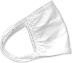 Cotton Face Mask with Antimicrobial Finish, White, 600/Carton 24444923