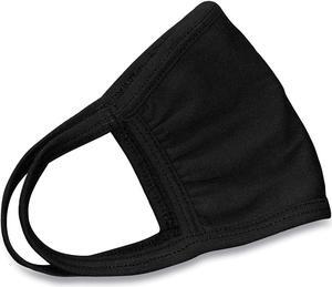 Cotton Face Mask with Antimicrobial Finish, Black, 10/Pack 24446905