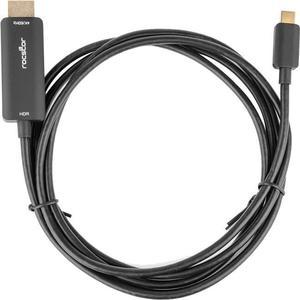 ROCSTOR 6FT USB-C TO HDMI M/M CABLE SUPPORTS UP TO 4K 60HZ - WHITE