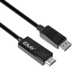 Club3D CAC-1082 DisplayPort 1.4 to HDMI 2.0b HDR Cable Male/Male 2m/6.56 ft.