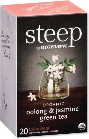 Bigelow Tea Steep Tea Oolong and Jasmine Green 0.06 oz Tea Bag 20/Box RCB17714