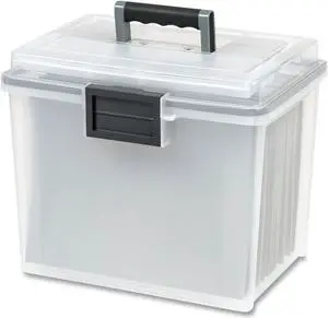 IRIS USA, Inc Weather Tight Portable File Box 19Qt 11.5x10.4"x13.8" CL 110350