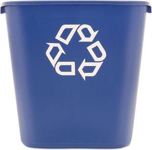 Rubbermaid Commercial Receptacle,Med,Rcy,Be 295673BE