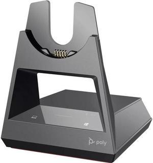 Poly - Voyager Office Base (Plantronics) - Compatible with Voyager Focus 2 and Voyager 4300 UC Series Headsets (Sold Separately) - Connect to PC/Mac, Deskphone, & Cell Phone