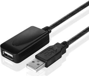 4XEM 10M Active USB 3.0 Extension Cable - 32.81 ft - First End: 1 x USB 3.0 Type A Male - Second End: 1 x USB 3.0 Type A Female - 5 Gbit/s - Shielding - Nickel Plated Connector - 28/24/22 AWG - Black