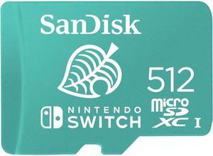 SanDisk 512GB UHS-I Class 10 U3 microSDXC Memory Card for Nintendo Switch