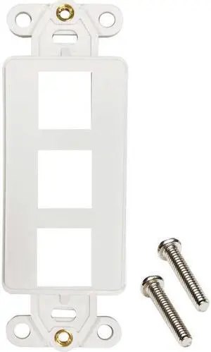 Tripp Lite Safe-IT 3-Port Antibacterial Wall-Mount Insert Decora Vertical Ivory Tripp Lite Safe-IT 3-Port Antibacterial Wall-Mount Insert Decora Vertical Ivory